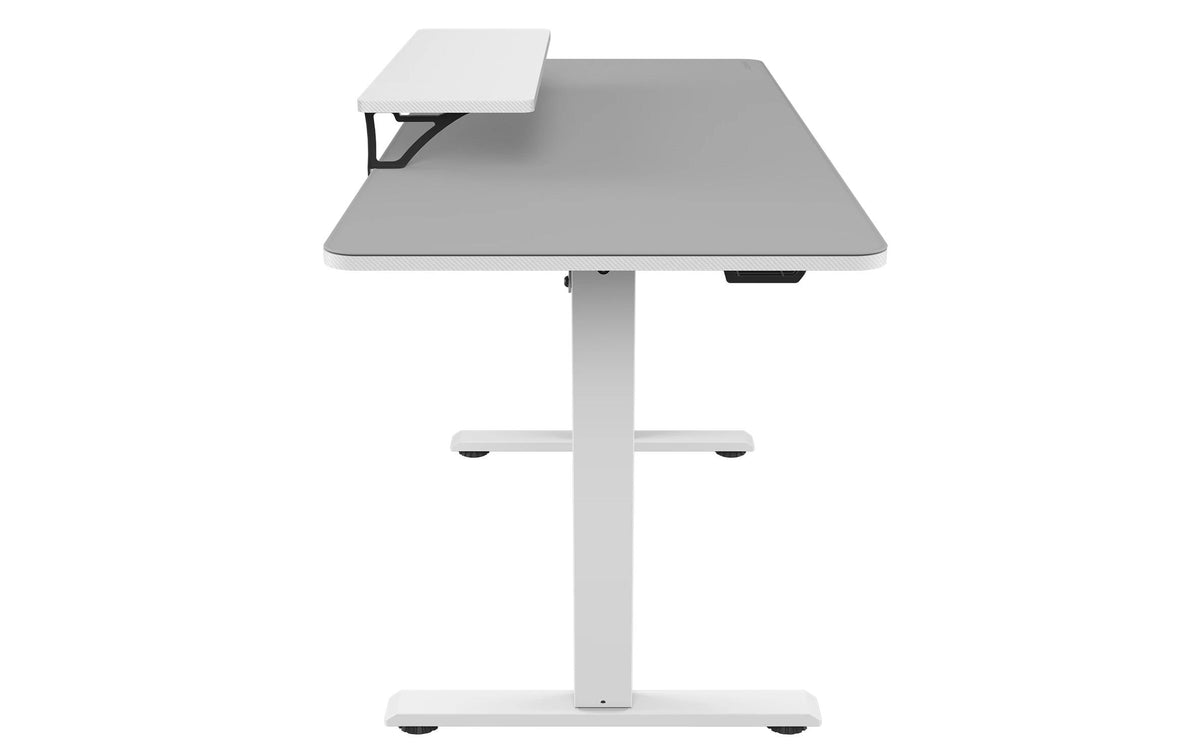 COUGAR Gaming COUGAR E-Star 140 – Höhenverstellbarer Tisch, 120 × 60 cm, elektrisch, 72–117 cm, 60 kg, Weiss
