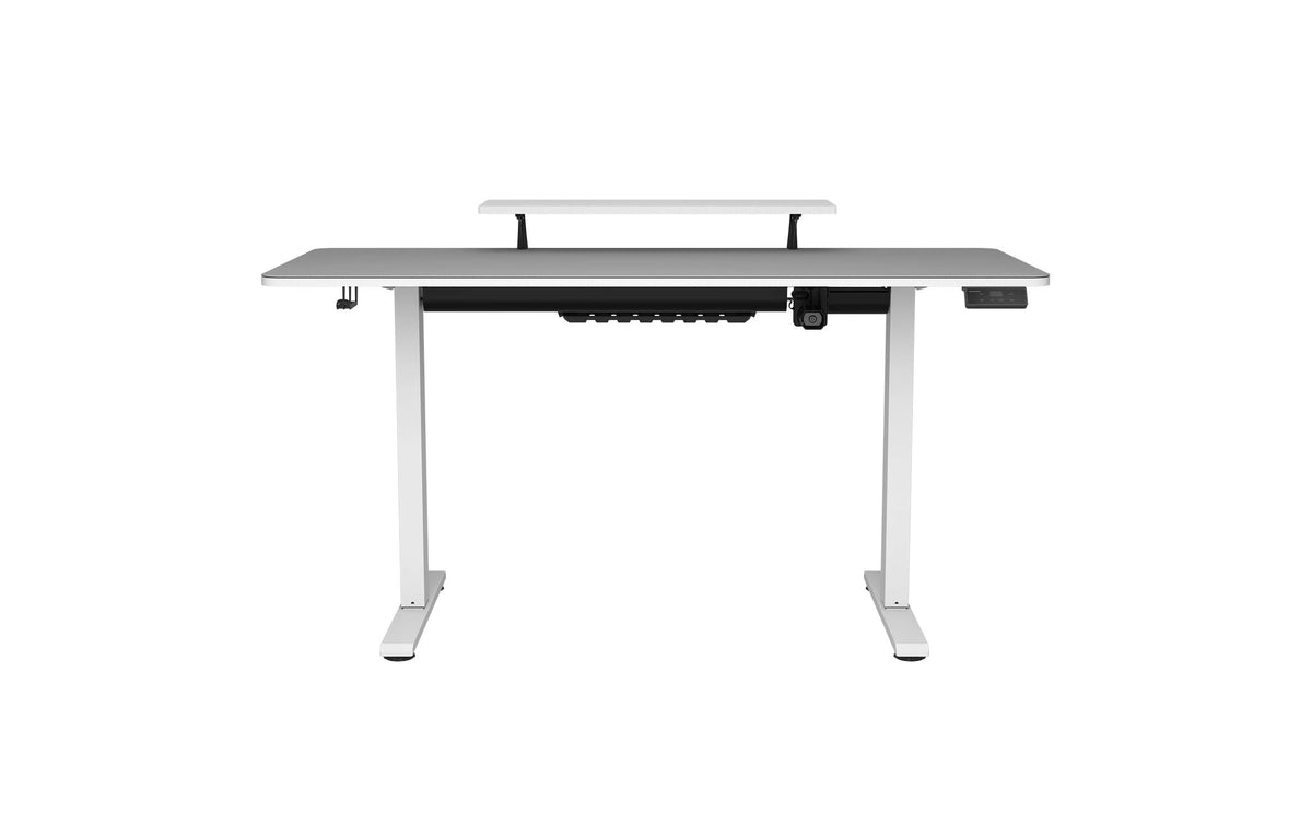 COUGAR Gaming COUGAR E-Star 140 – Höhenverstellbarer Tisch, 120 × 60 cm, elektrisch, 72–117 cm, 60 kg, Weiss