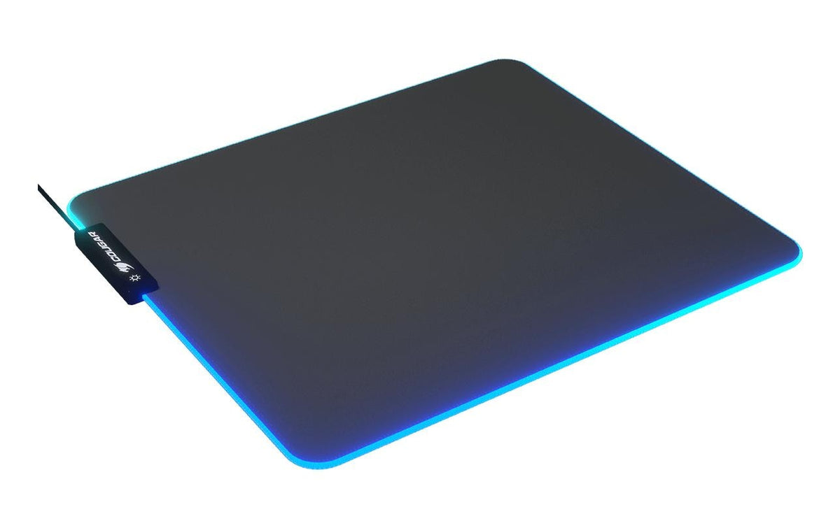 COUGAR Gaming COUGAR Neon RGB – Gaming-Mauspad – 350 × 300 mm, RGB, Stoff, Gummi, Schwarz