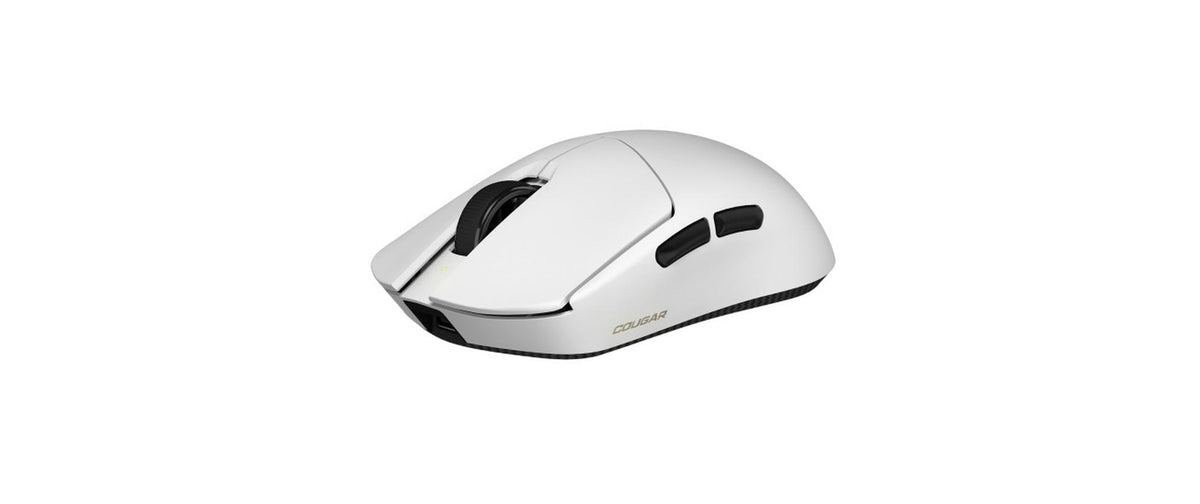 COUGAR Gaming COUGAR Revenger Pro 4K – Gaming-Maus – Kabellos (2,4 GHz), Kabelgebunden (USB-C), 26000 DPI, Beidhändig, Weiss
