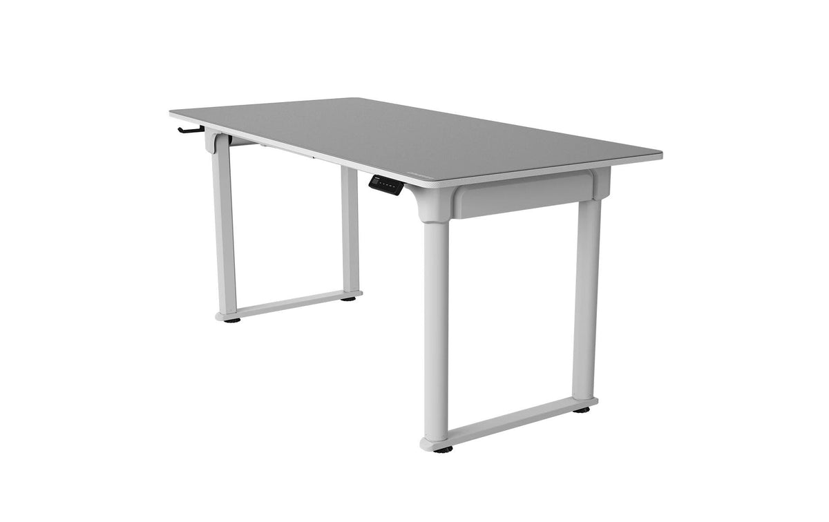 COUGAR Gaming E-Grav 160 – Höhenverstellbarer Tisch, 160 × 75 cm, elektrisch, 73–118 cm, 120 kg, Weiss