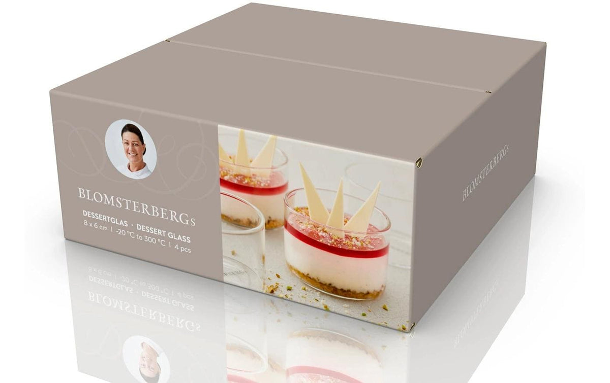 Blomsterberg Dessertschale – Ø 8,0 cm, H 6,0 cm, Borosilikatglas, transparent, spülmaschinenfest, ofenfest