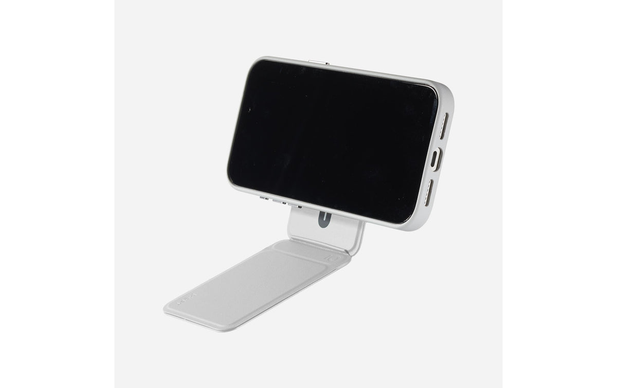 MOFT Snap Tripod Stand & Wallet MOVAS – Kartenhalter/Wallet – mit Ständer, für iPhone (MagSafe) – Hellgrau