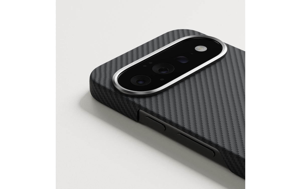 Pitaka Aramid Edge – Backcover – für Google Pixel 11, Aramid, Grau/Schwarz