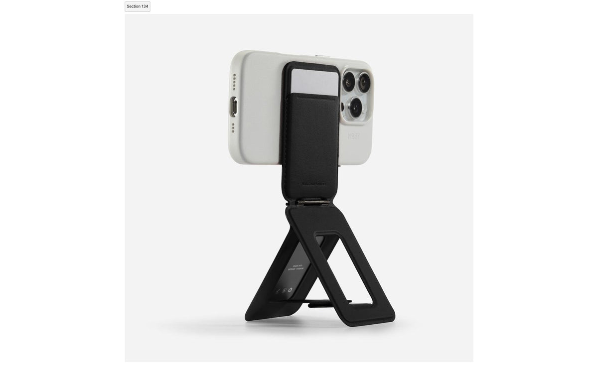 MOFT Snap Tripod Stand & Wallet MOVAS – Tisch-Ständer, magnetisch – für MagSafe – Schwarz