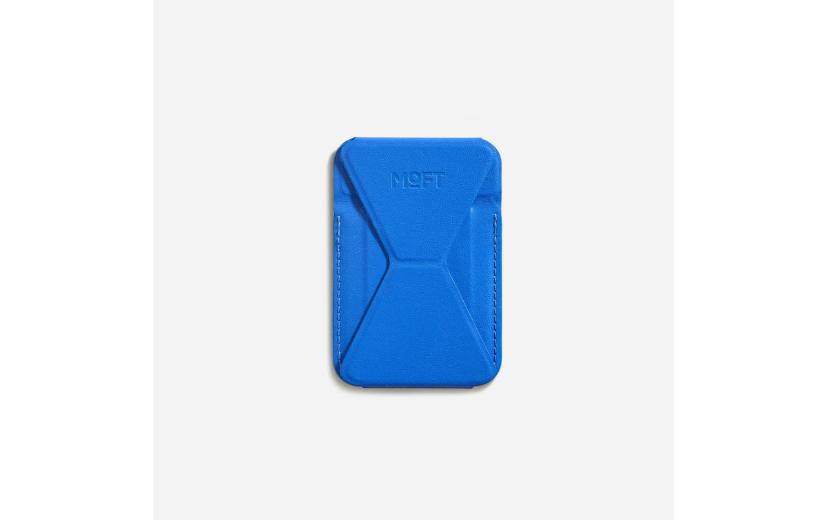 Moft Snap-on Kartenhalter/Wallet für iPhone 12/13/14-Serie, MagSafe-kompatible Hüllen – Saphirblau