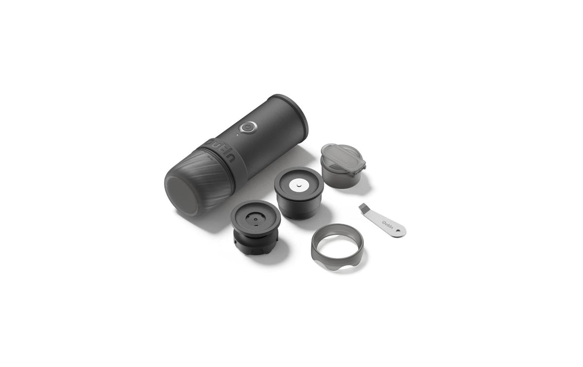 Outin Mino Kapselmaschine – 0,1 l, grau, 6,7 × 19,5 × 6,7 cm