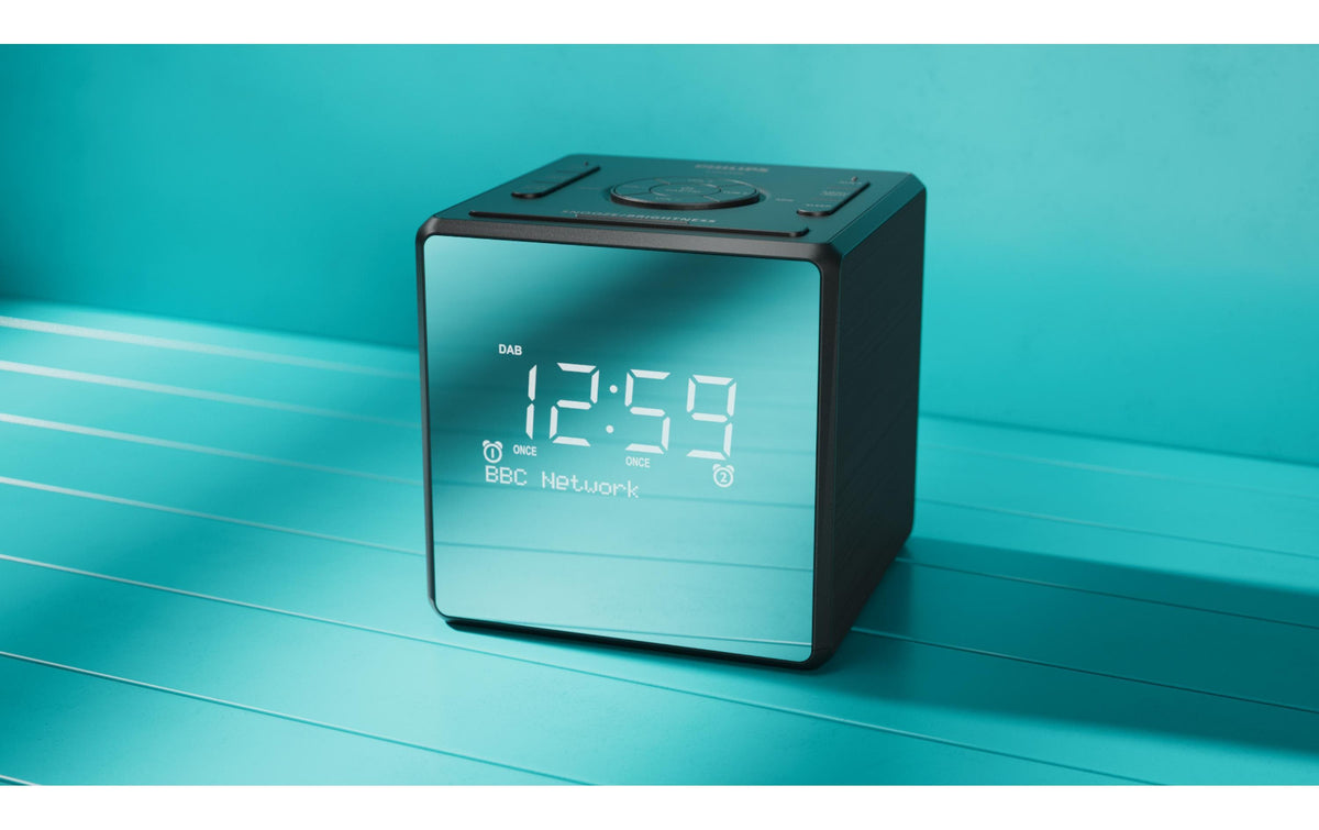 Philips TAR4600/10 – Radiowecker DAB+/UKW – Schwarz