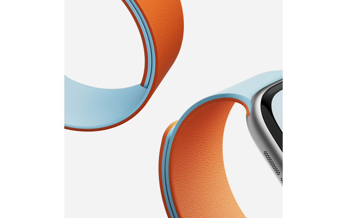 Moft 46 mm – Snap Band, Blau/Orange, für Apple Watch