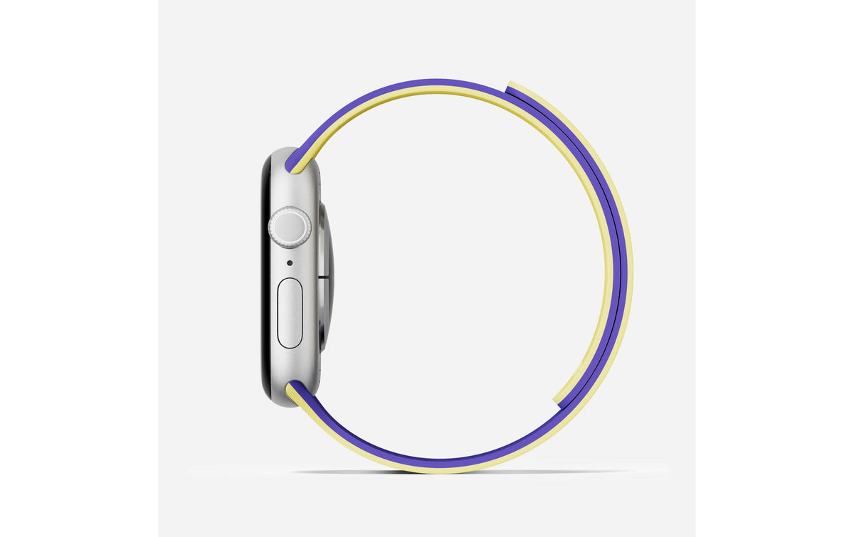 Moft Snap 42 mm – Gelb/Violett, für Apple Watch