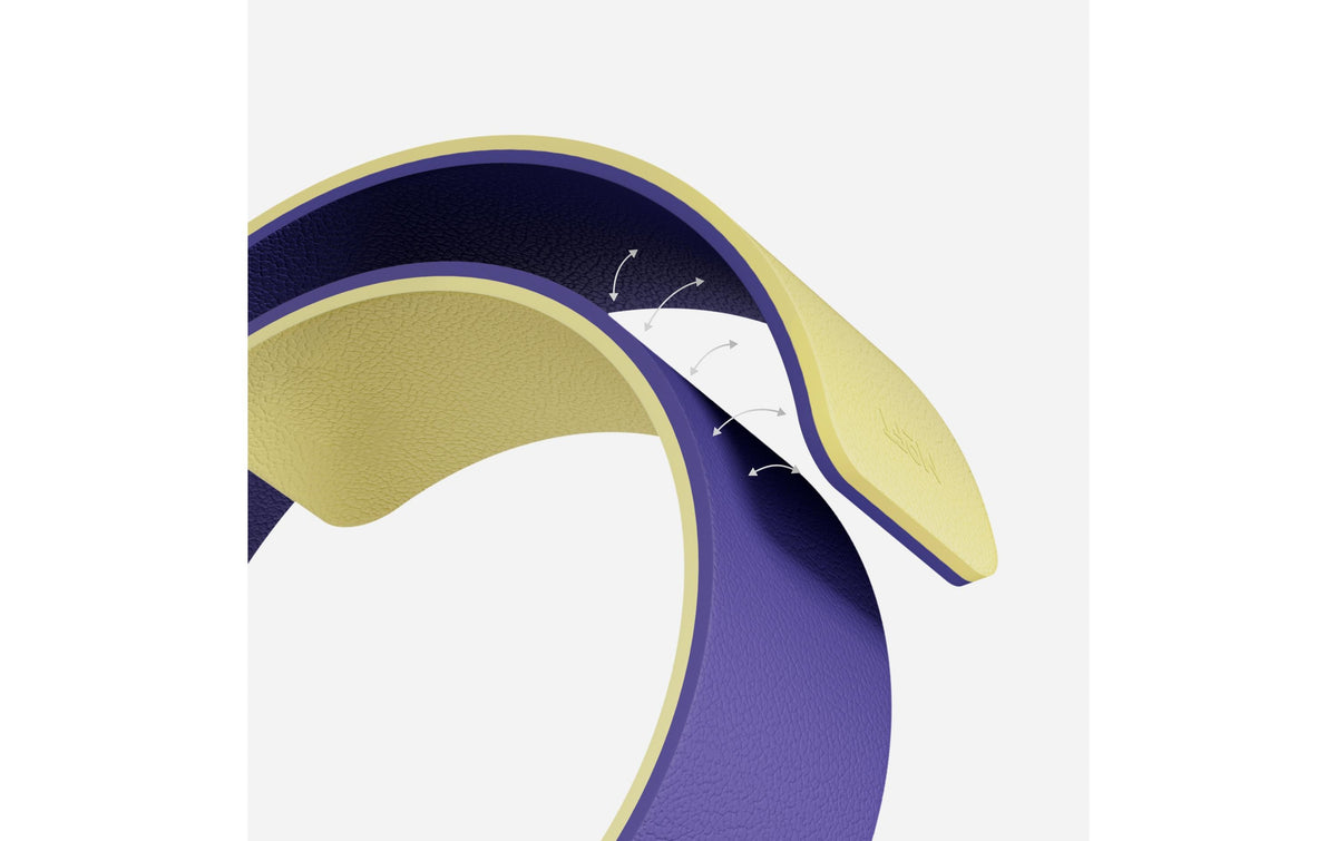 Moft Snap 42 mm – Gelb/Violett, für Apple Watch