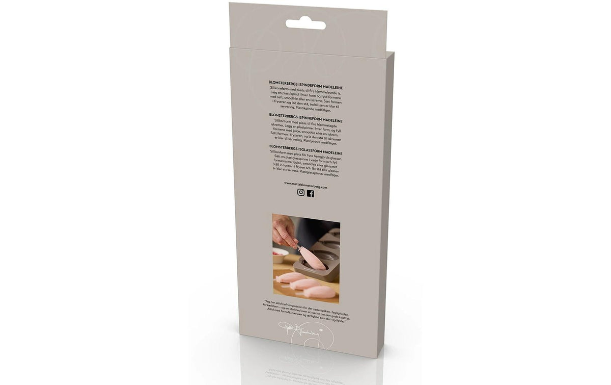 Blomsterberg Muffinförmchen 24,9 × 26,1 × 2,6 cm, Silikon, Beige, 4 Stk.