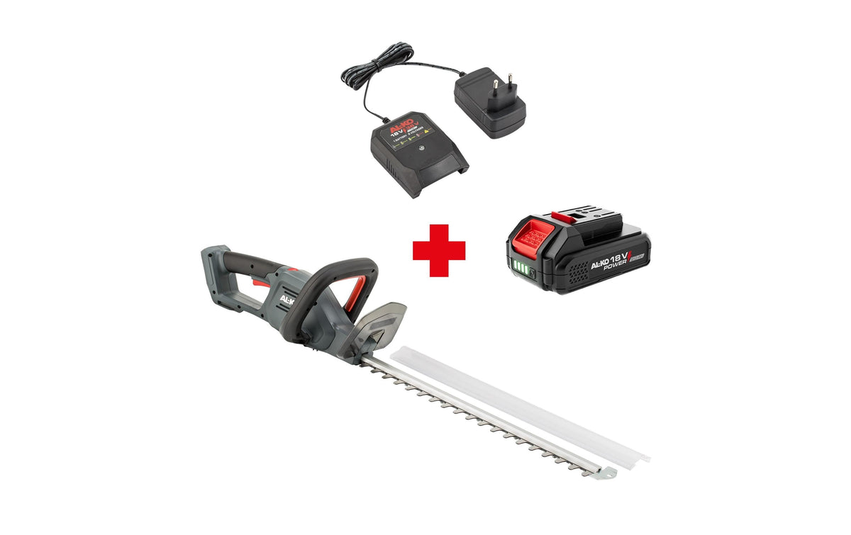 AL-KO HTD 1855 Akku-Heckenschere – 18 V – Schwertlänge 55 cm – 2,0 Ah & Ladegerät – POWER FOR ALL
