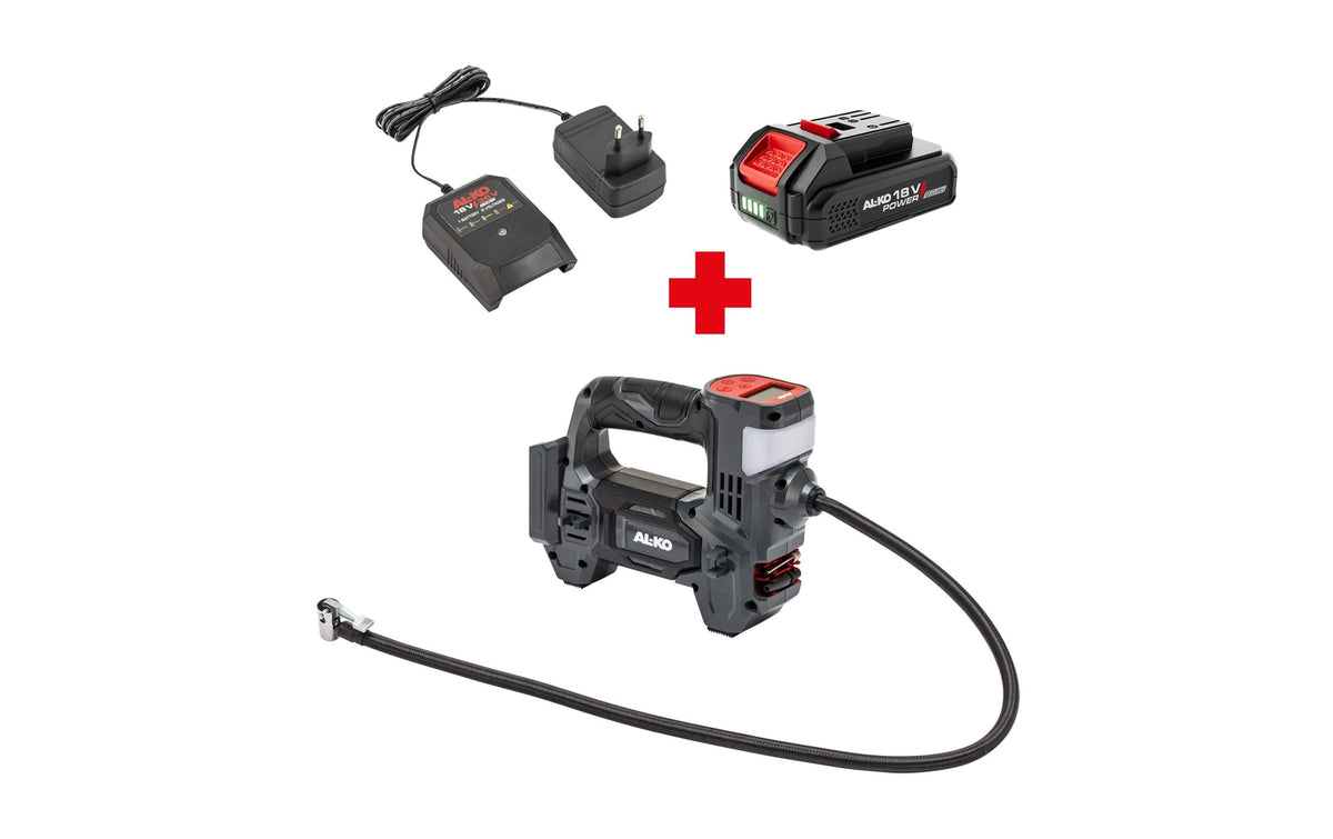 AL-KO ACD 1810 Akku-Kompressor – 18 V – 10,3 bar – 1×2,0 Ah & Ladegerät – AL-KO 18 V / 36 V