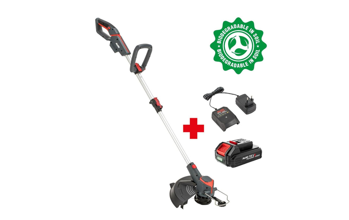 AL-KO GTD 1833 Akku-Rasentrimmer – 18 V – Schnittbreite 330 mm – Faden – 2,5 Ah & Ladegerät – POWER FOR ALL