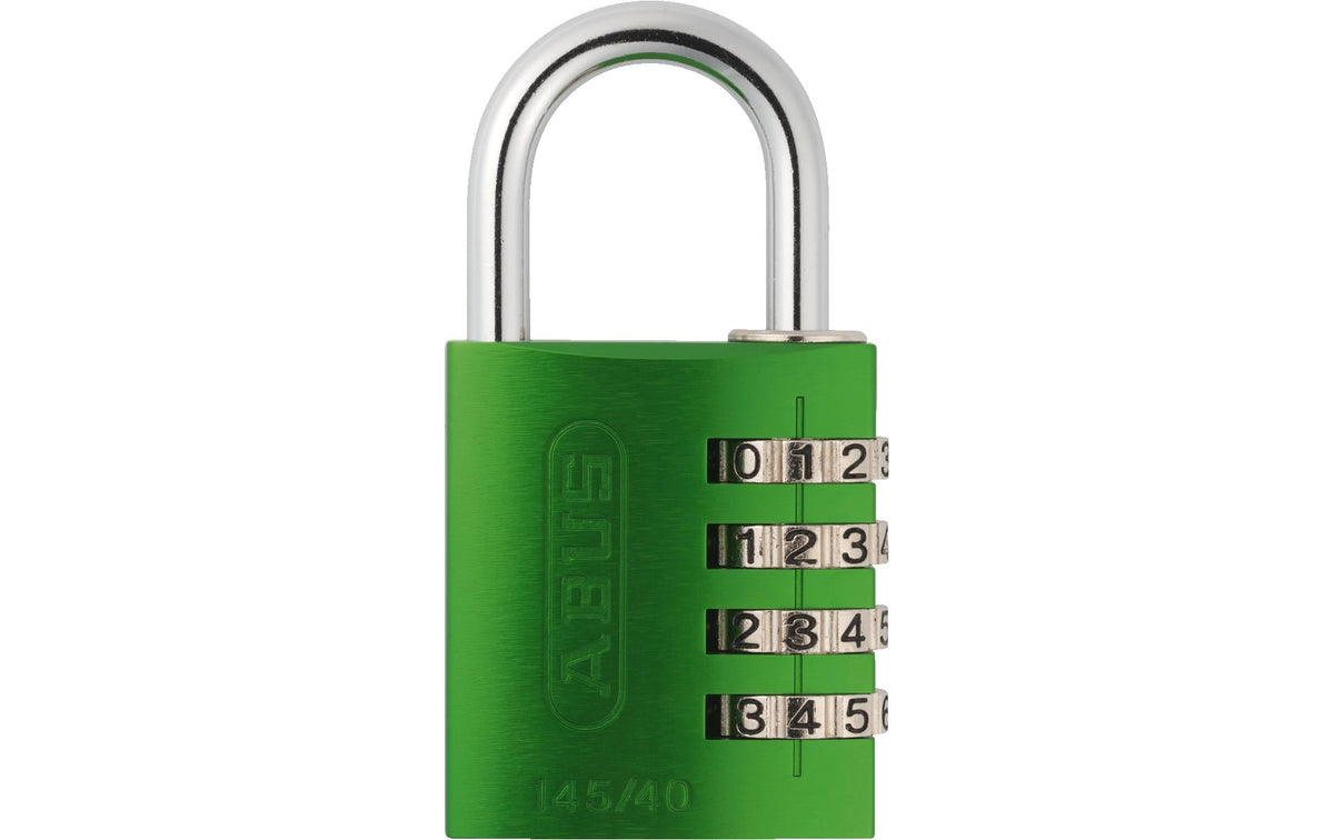ABUS 145/40 Kombinationsschloss – Aluminium, Aussen, Grün