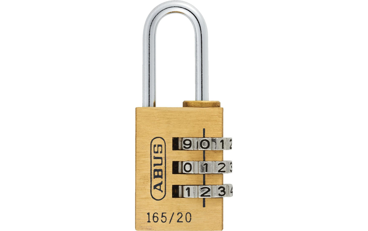 ABUS 165/20 Mechanisches Vorhängeschloss – Messing, Stahl, Bügel 21×9 mm, Sicherheitsstufe 3, Aussen, Gold