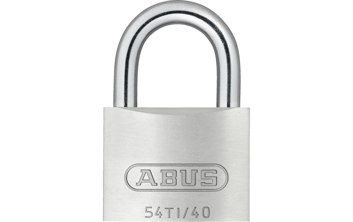 ABUS 54TI/40 B/DFNLI Mechanisches Vorhängeschloss – Stahl, Bügel 21×20 mm, Sicherheitsstufe 4, Innen, Silber