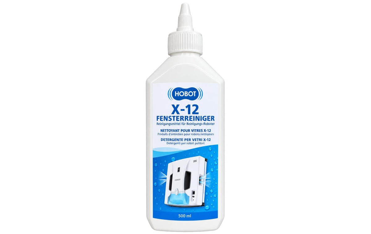 Hobot Winclean X-12 Glas-/Oberflächenreiniger für Fenster/Glas, für Hobot Fensterputz-Roboter – 500 ml