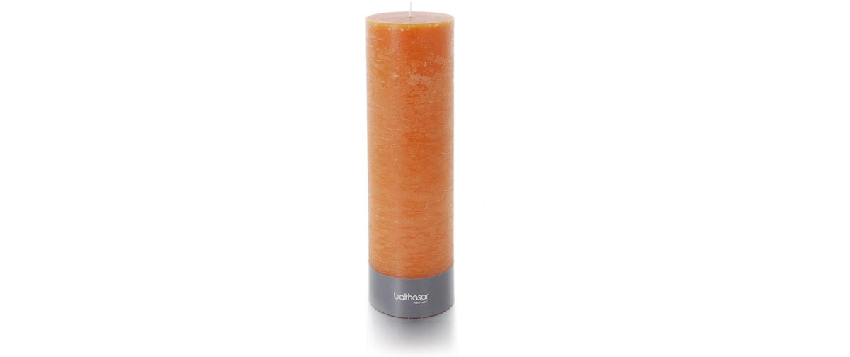Balthasar Zylinderkerze – Ø 10 × 30 cm – Orange