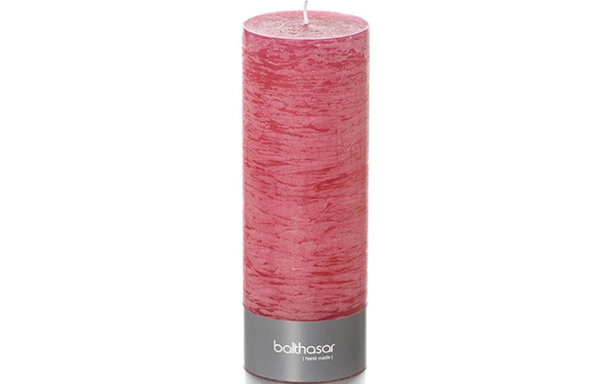Balthasar Zylinderkerze – Ø 8 × 22 cm – Paraffin, Rosa – 1 Stück
