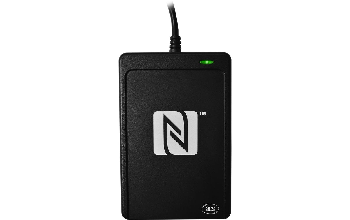 Diverse ACS ACR1252U – NFC/RFID-Leser, USB, Schwarz, für Windows, Linux, Mac OS