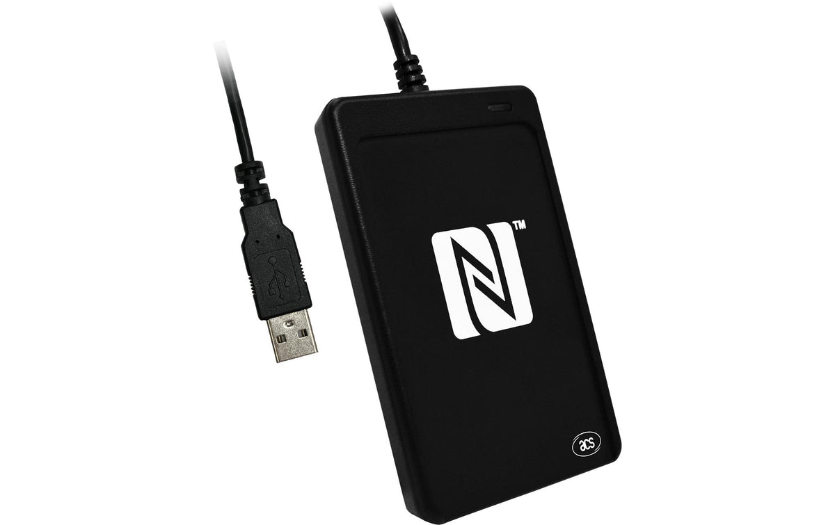 Diverse ACS ACR1252U – NFC/RFID-Leser, USB, Schwarz, für Windows, Linux, Mac OS