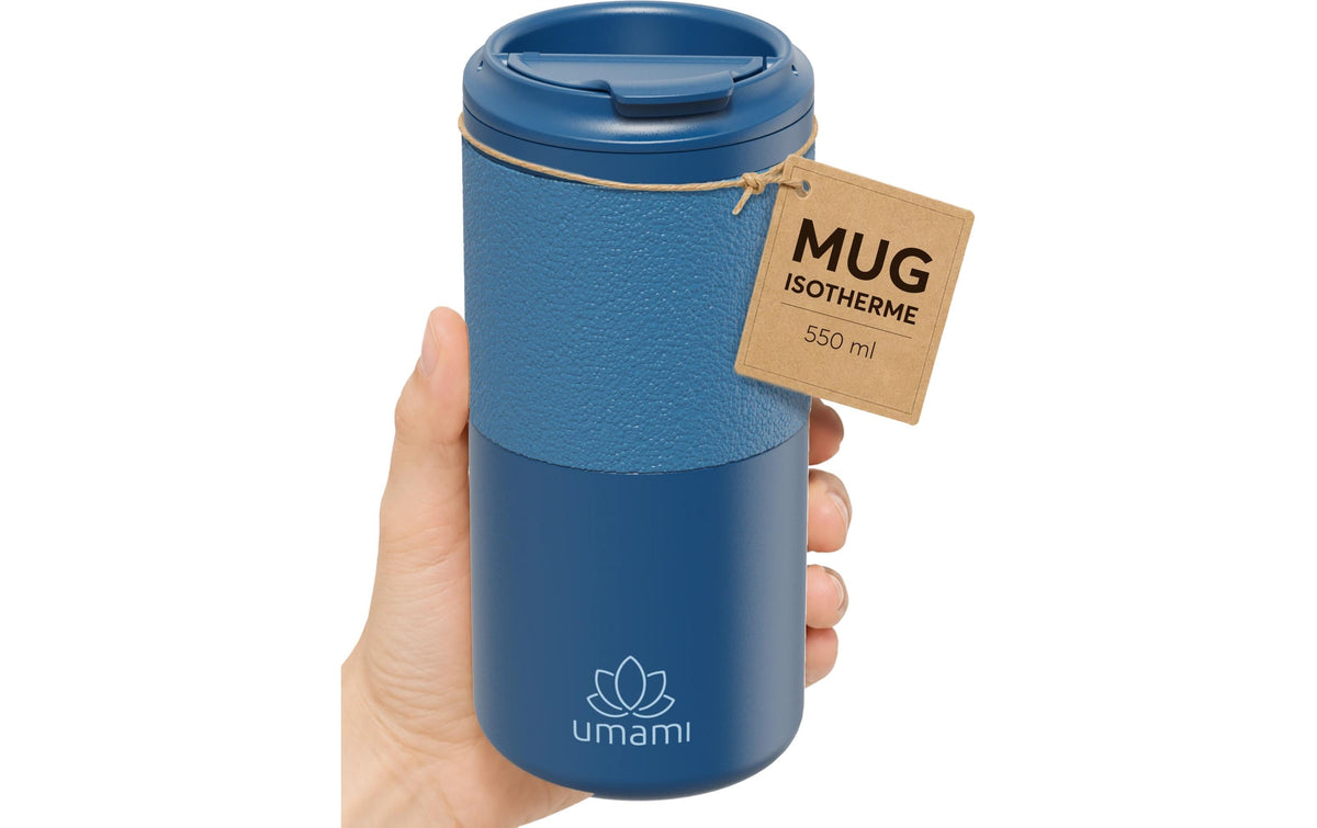 Umami Thermobecher 550 ml – doppelwandig, Edelstahl, Blau