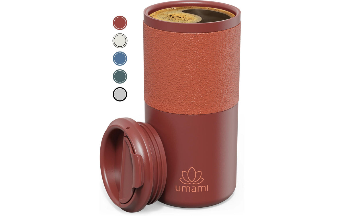 Umami Thermobecher 550 ml – doppelwandig, Edelstahl, Rot