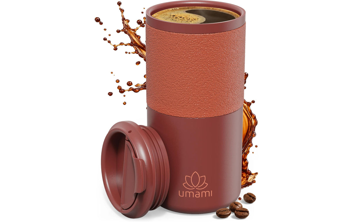 Umami Thermobecher 550 ml – doppelwandig, Edelstahl, Rot