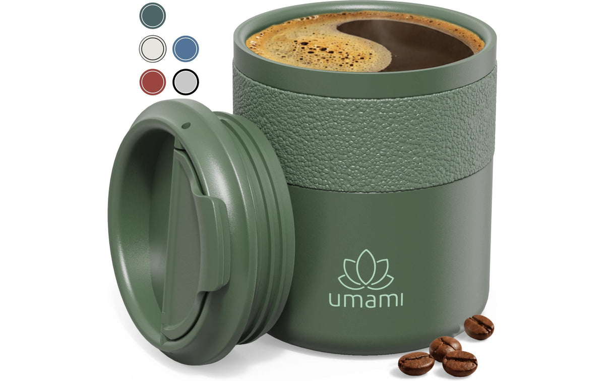 Umami Thermobecher 280 ml – doppelwandig, Edelstahl, Grün