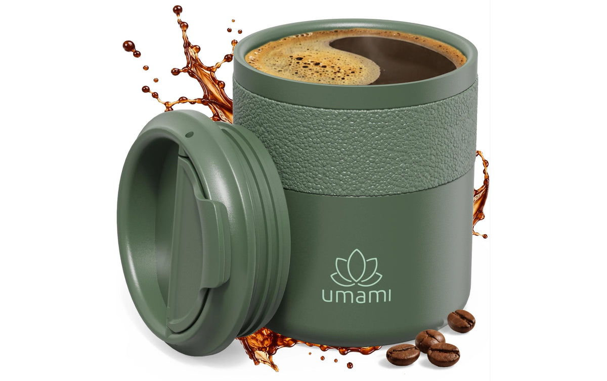 Umami Thermobecher 280 ml – doppelwandig, Edelstahl, Grün