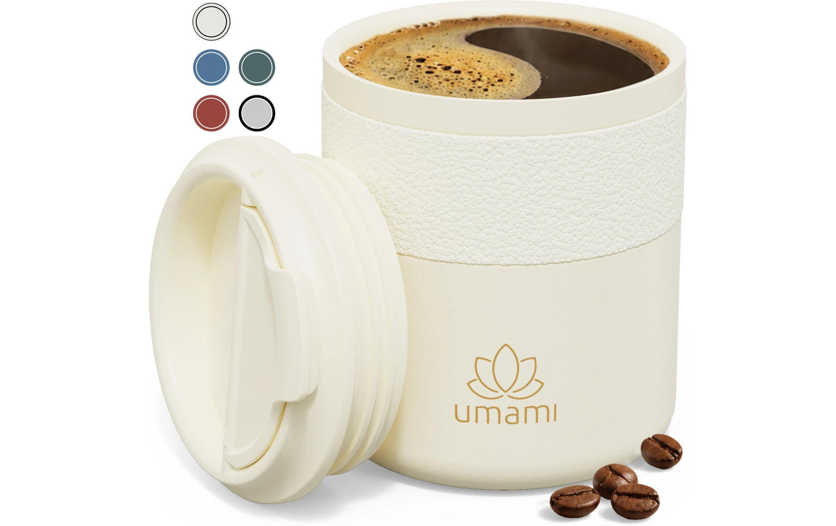 Umami Thermobecher 280 ml – Doppelwandig, Edelstahl, Creme