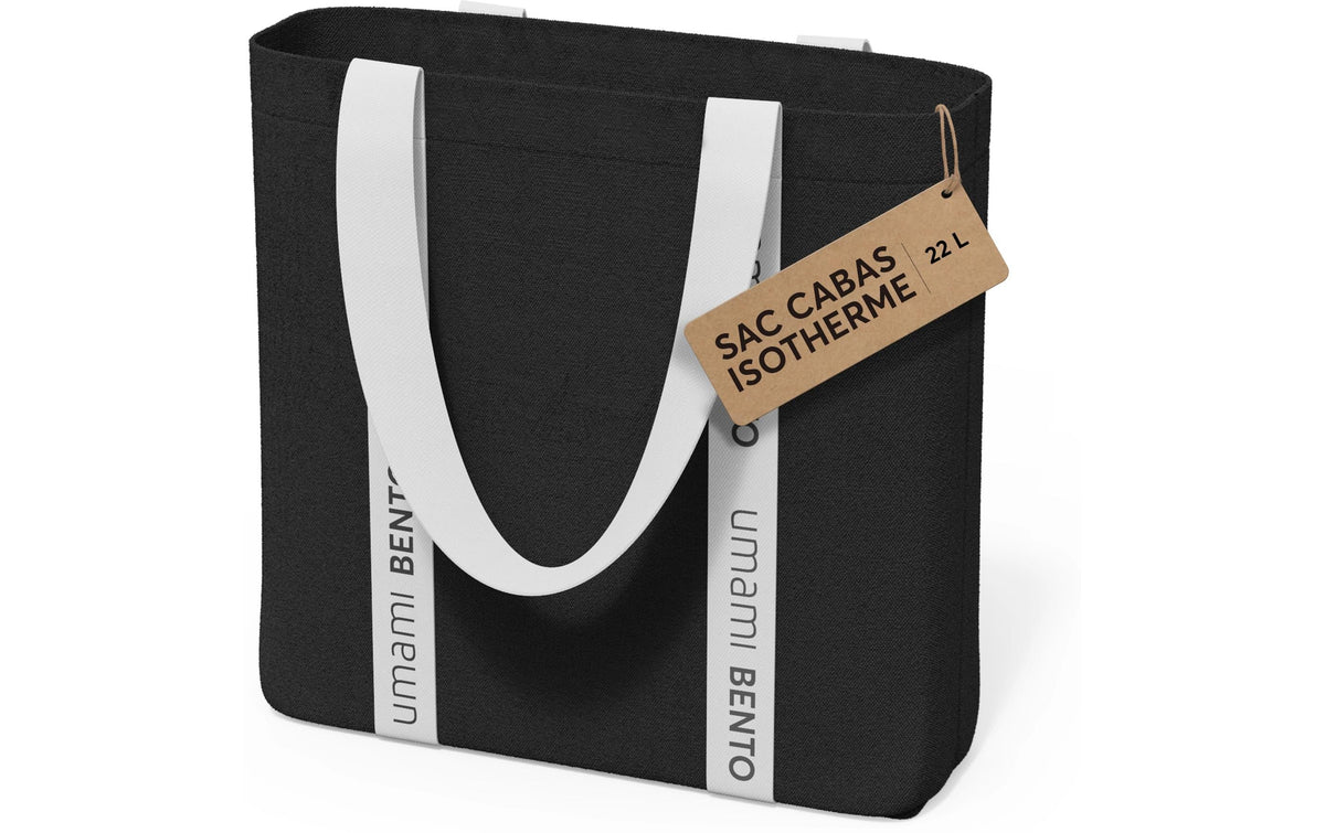 Umami Kühltasche – mit Innentasche – 22 l, 13 × 54 × 38 cm, Schwarz, Schaumstoff/Textil