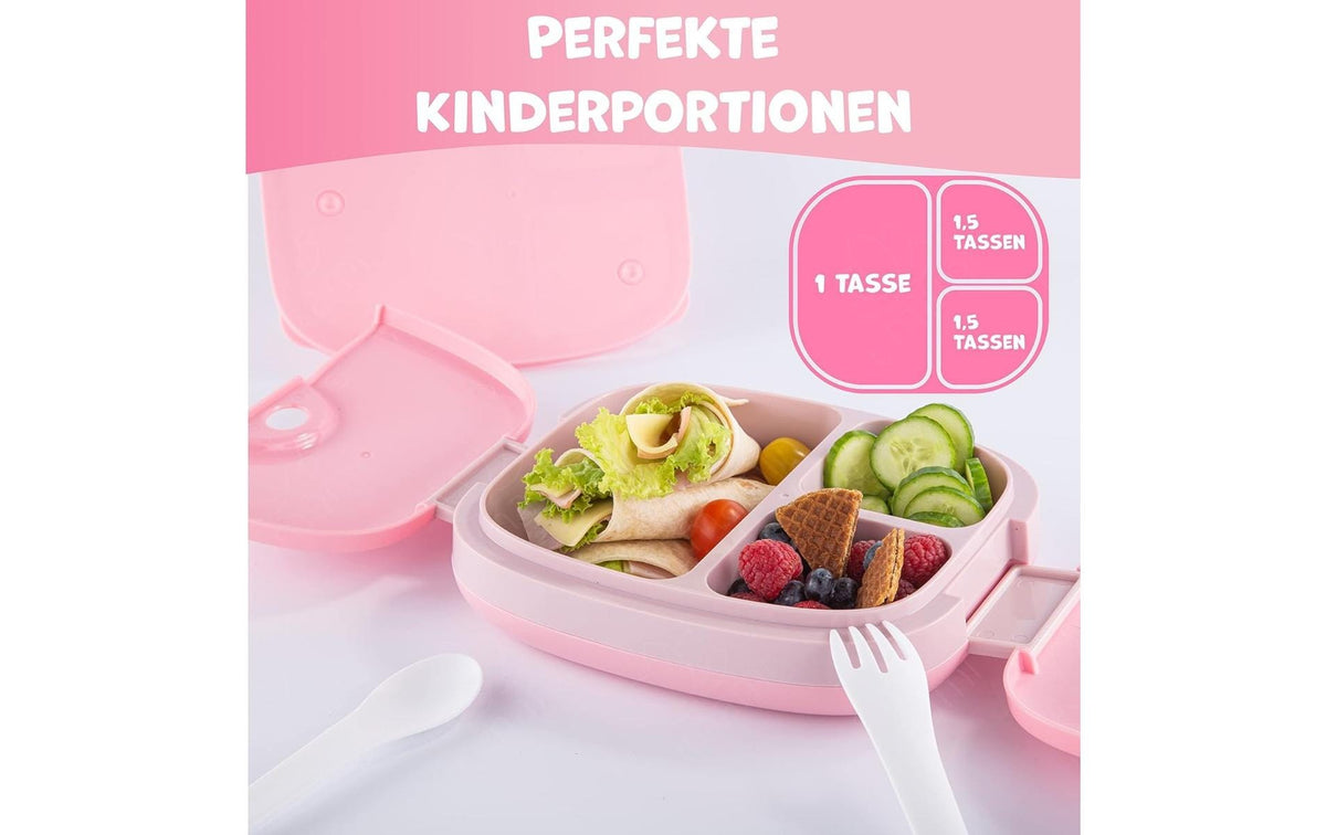 Umami Lunchbox – 800 ml, 18,3×21,0×6,6 cm, Kunststoff (PP)/Silikon, Rosa, BPA-frei, mikrowellengeeignet