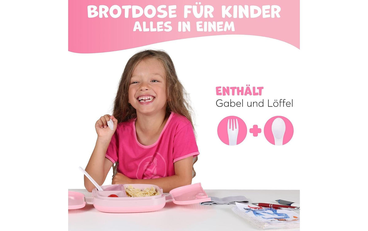 Umami Lunchbox – 800 ml, 18,3×21,0×6,6 cm, Kunststoff (PP)/Silikon, Rosa, BPA-frei, mikrowellengeeignet
