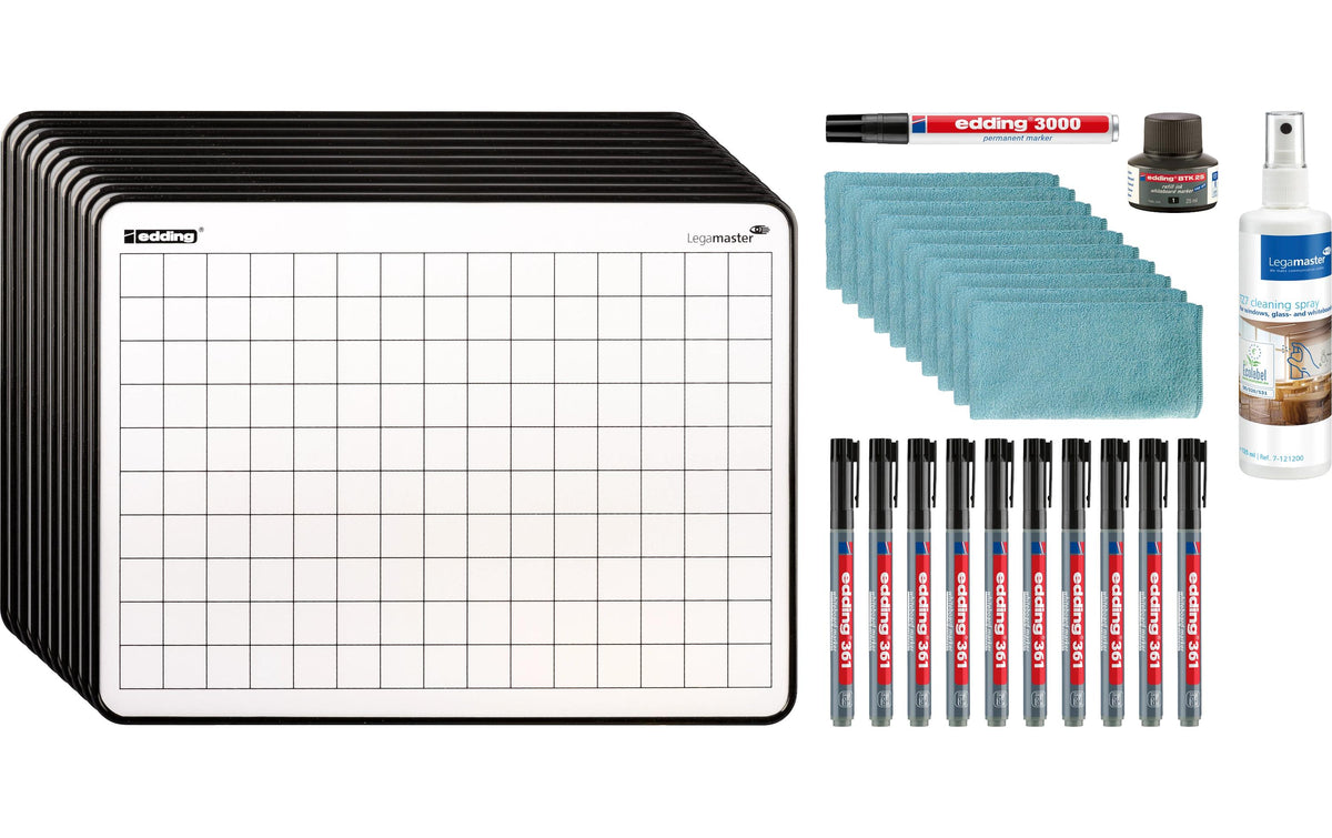 Legamaster Lerntafel Whiteboard-Set – Melamin, Wandmontage