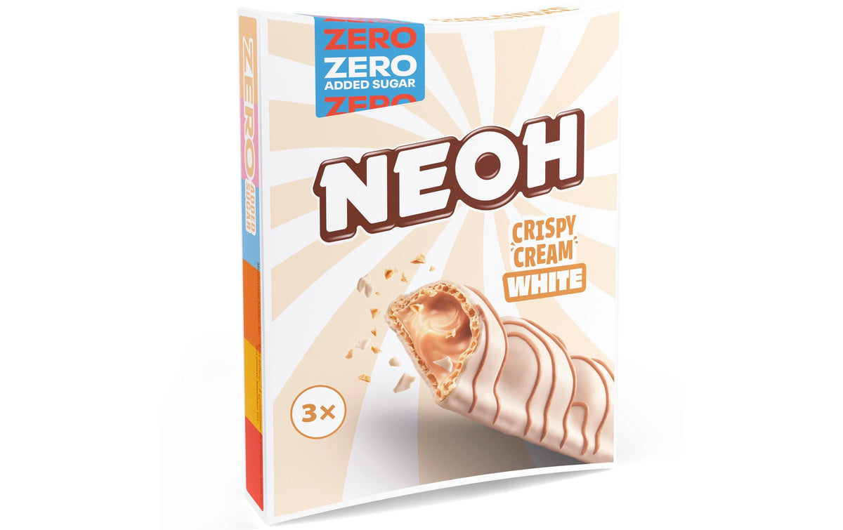 NEOH Crispy Cream Waffelgebäck – weisse Schokolade – 3 × 22 g
