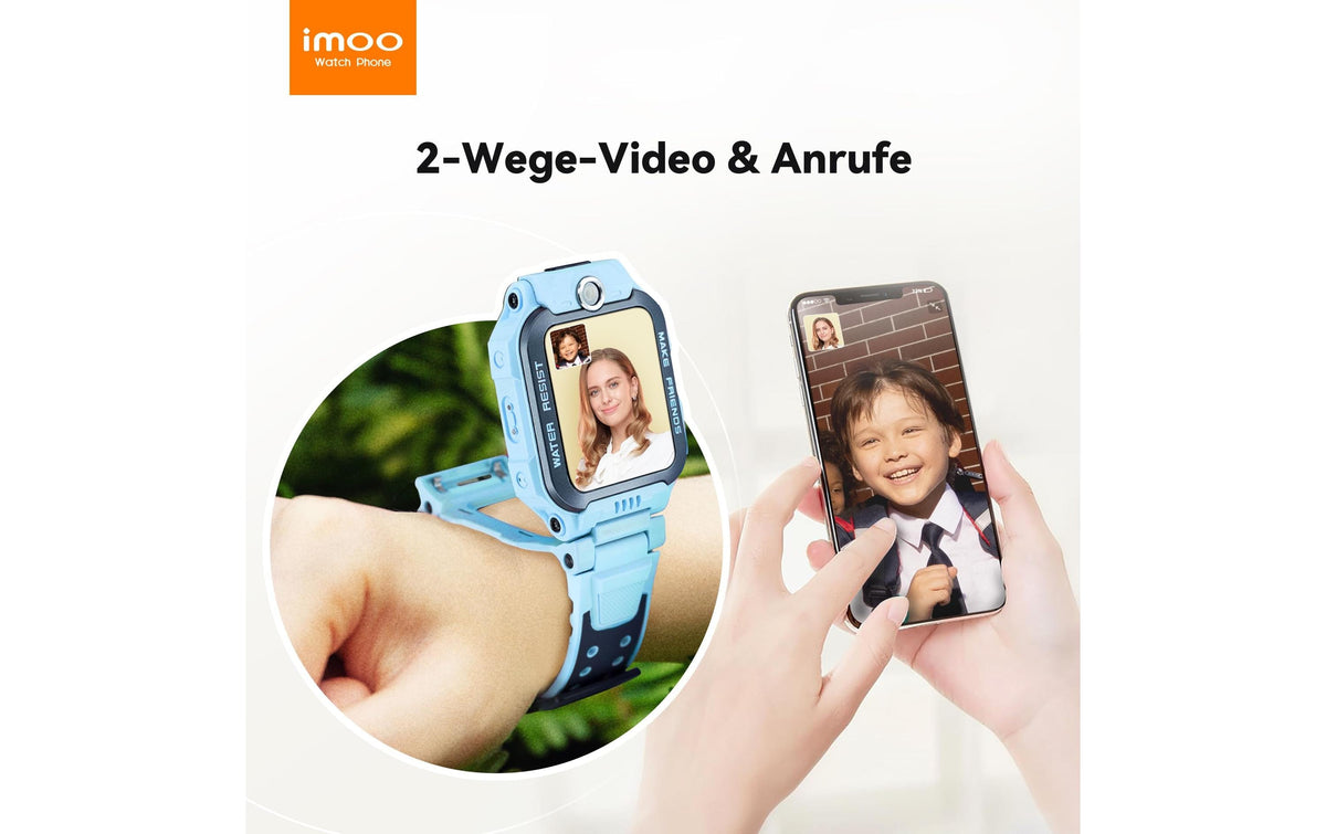 Imoo Kidswatch Z7 53 mm GPS + Cellular – Kunststoff Blau, für Android, iOS