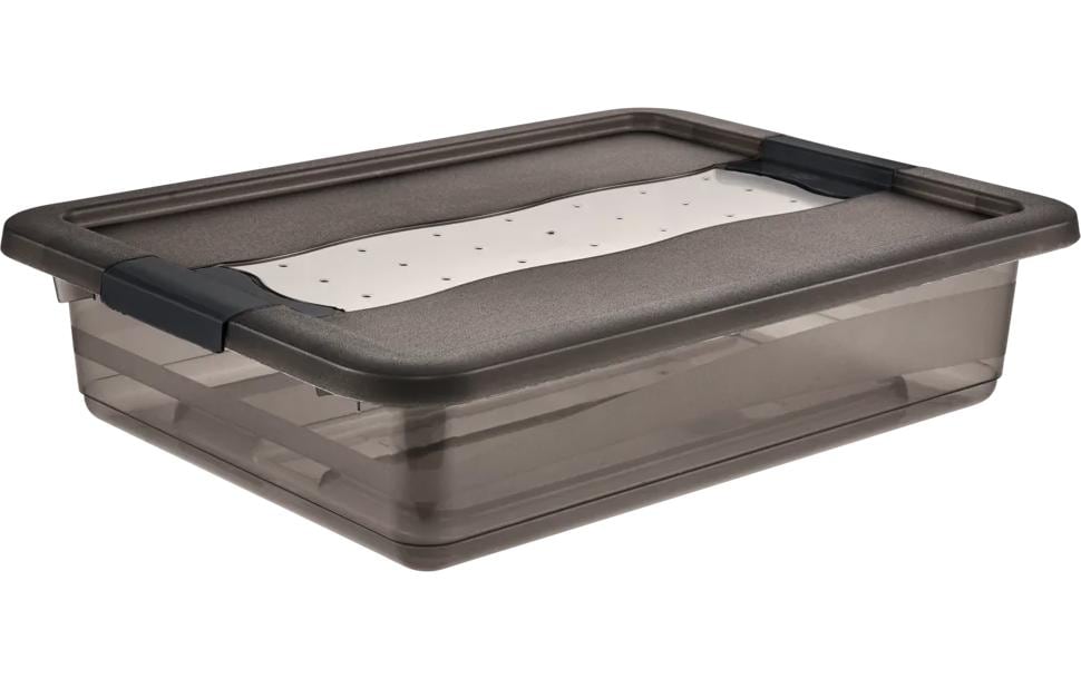 keeeper Cornelia Aufbewahrungsbox 7 l (mit Deckel, Verriegelung) – Polypropylen – transparent