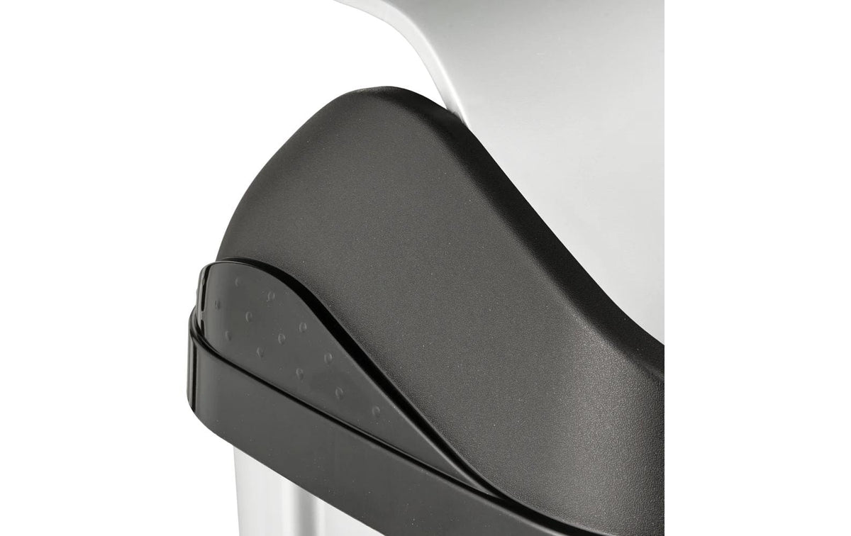 keeeper Schwingdeckel-Abfalleimer – 25 l – Kunststoff (PP), rechteckig – Silber