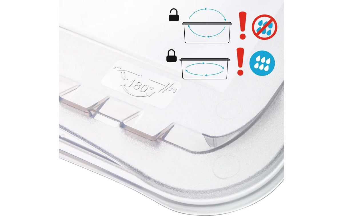 keeeper Clearbox Aufbewahrungsbox 43 l (mit Deckel) – Kunststoff – transparent – 590 × 270 × 390 mm