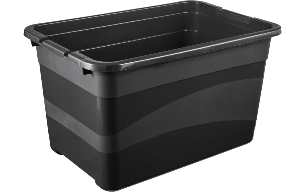 keeeper Eckhart Aufbewahrungsbox 52 l (mit Deckel) – Kunststoff – Anthrazit/Rot – 595 × 340 × 395 mm