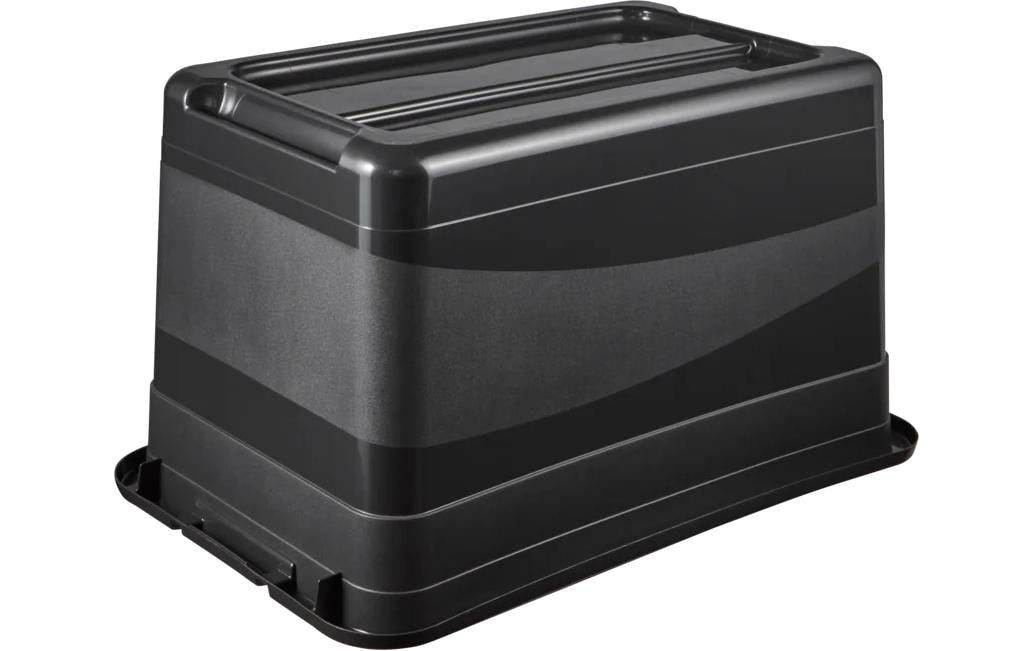 keeeper Eckhart Aufbewahrungsbox 52 l (mit Deckel) – Kunststoff – Anthrazit/Rot – 595 × 340 × 395 mm