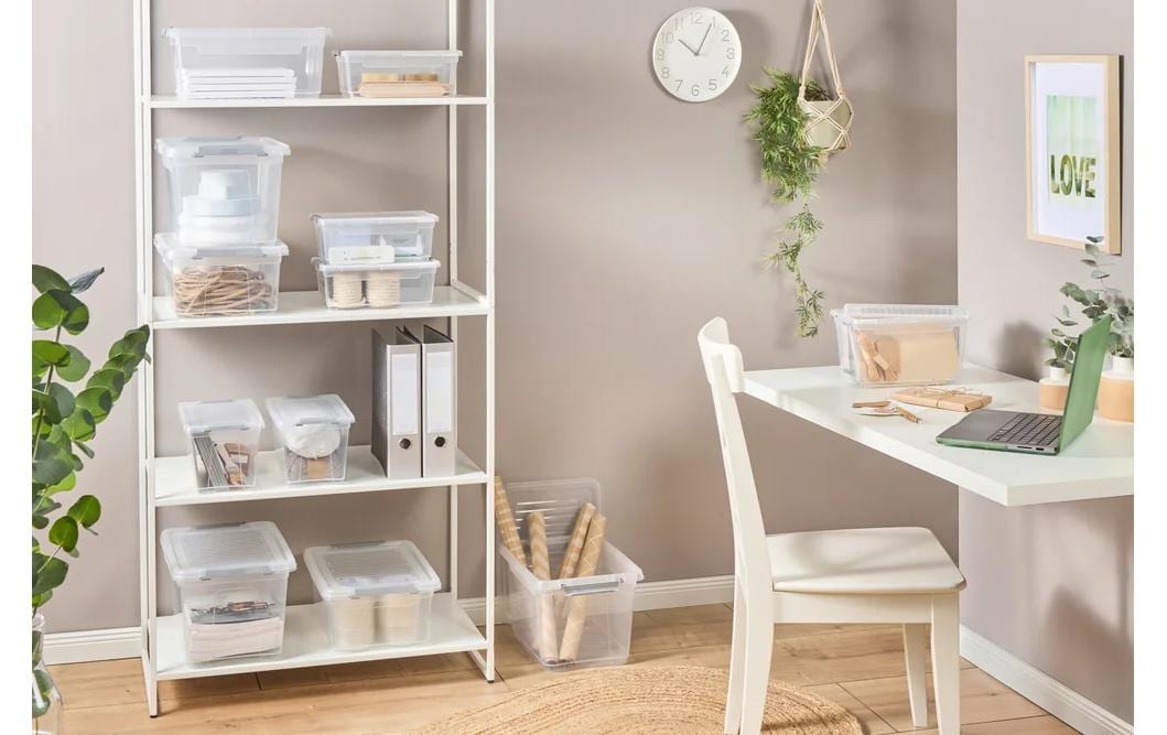 keeeper Aufbewahrungsbox 5,4 l (mit Deckel) – Polypropylen – transparent – 285 × 160 × 185 mm