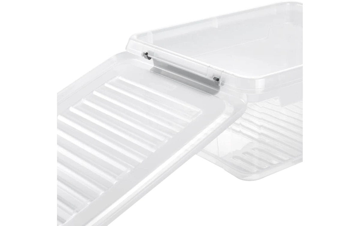 keeeper Aufbewahrungsbox 5,4 l (mit Deckel) – Polypropylen – transparent – 285 × 160 × 185 mm