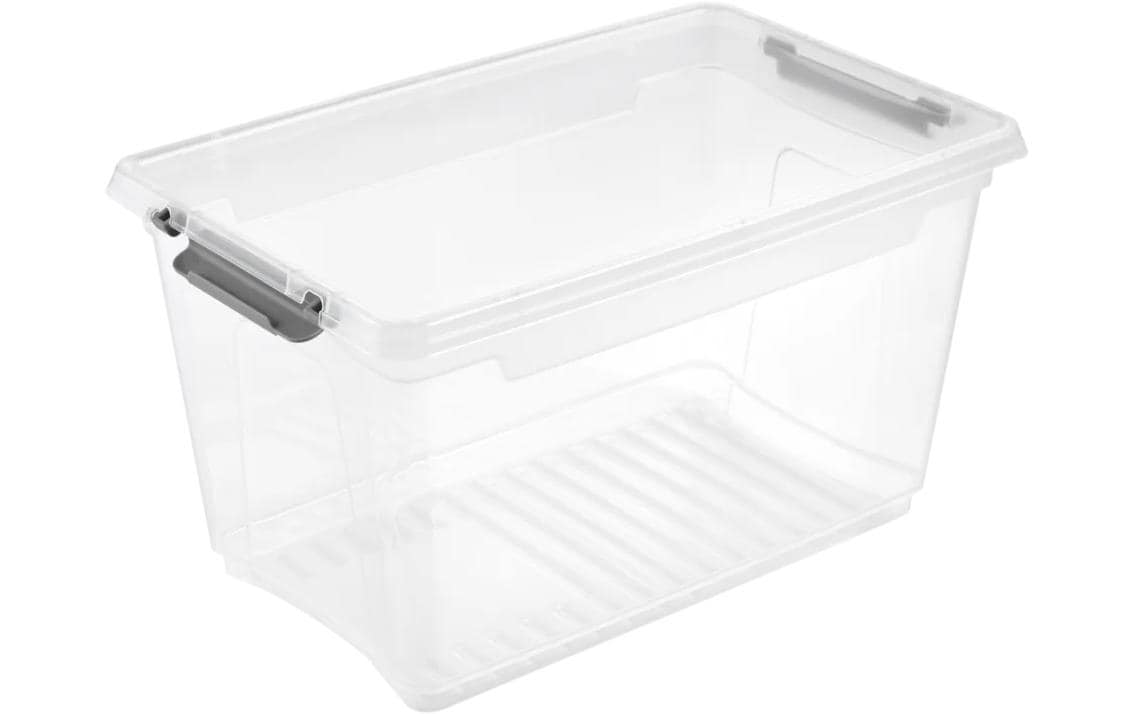 keeeper Aufbewahrungsbox 5,4 l (mit Deckel) – Polypropylen – transparent – 285 × 160 × 185 mm
