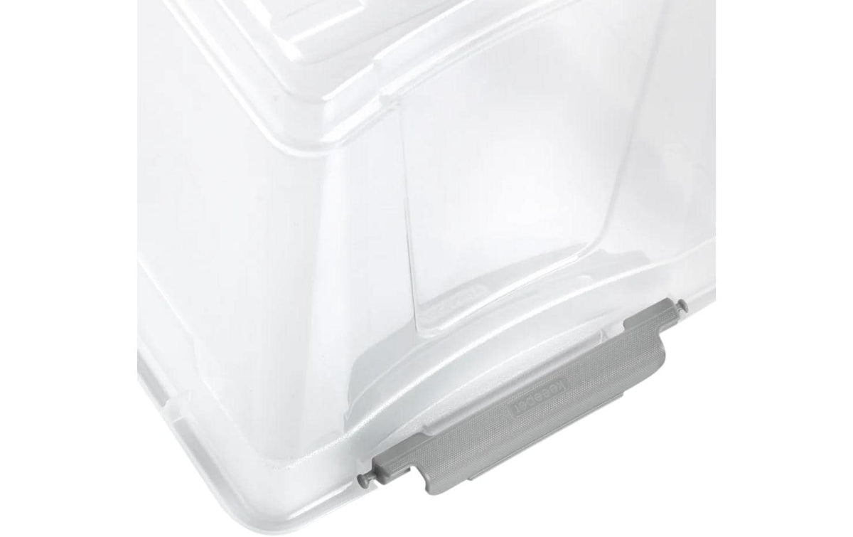 keeeper Aufbewahrungsbox 5,4 l (mit Deckel) – Polypropylen – transparent – 285 × 160 × 185 mm