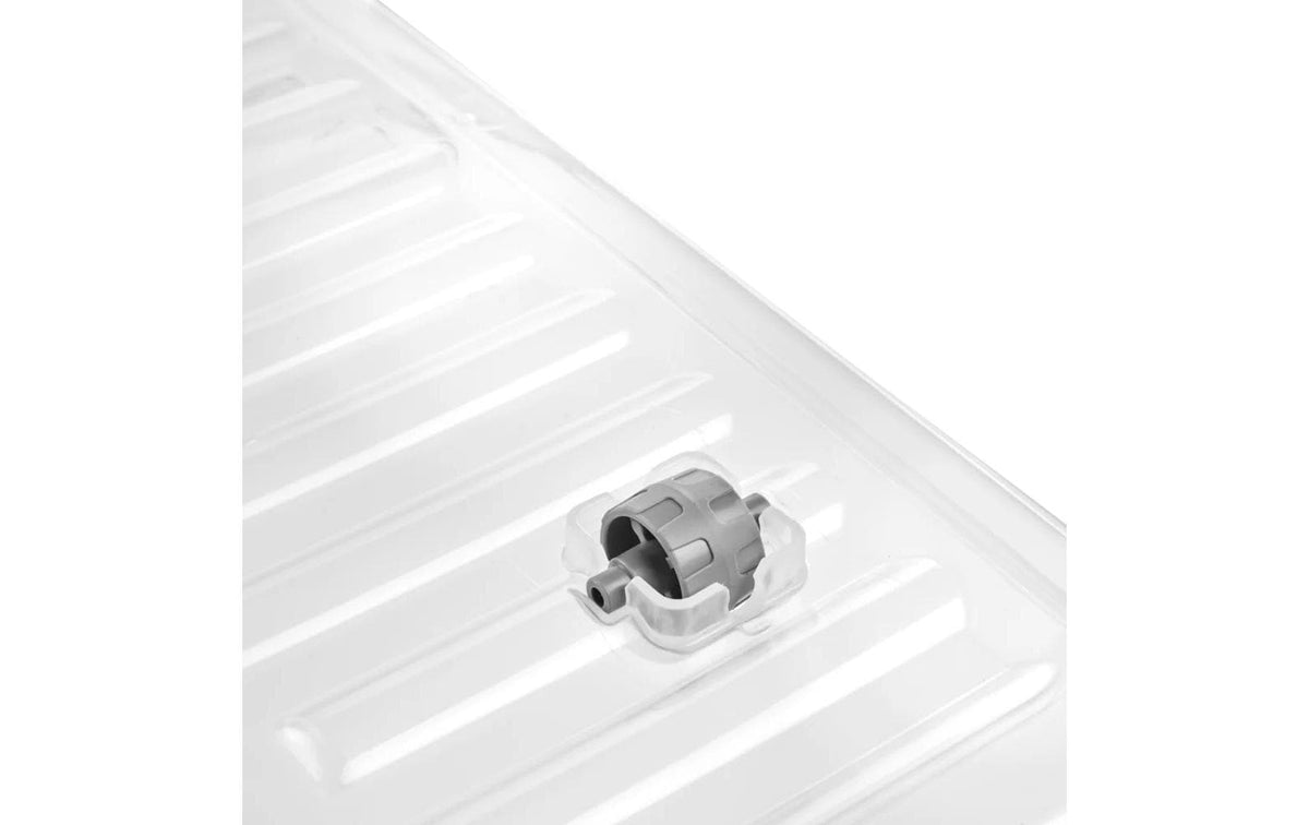 keeeper leo Aufbewahrungsbox 105,4 l (mit Deckel) – Polypropylen – transparent – 590 × 470 × 380 mm