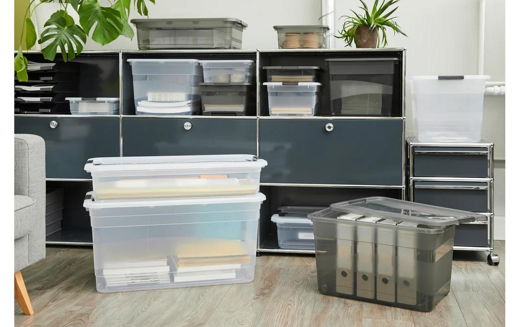 keeeper Cornelia Aufbewahrungsbox 7 l (mit Deckel, Verriegelung) – Polypropylen – transparent